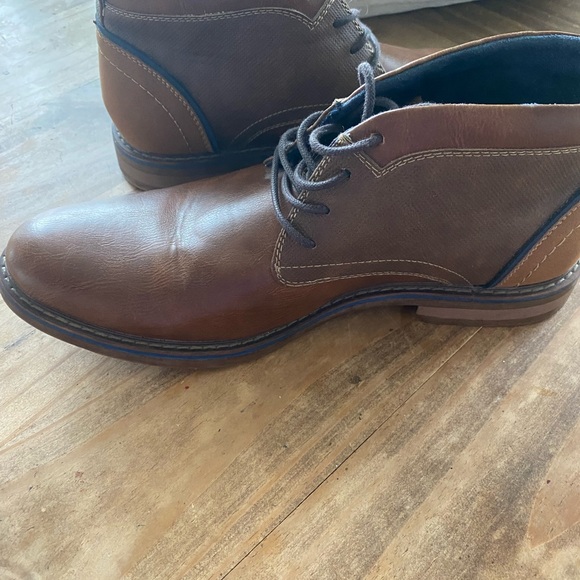 Men's Brown Leather Boots - Picture 7 of 10